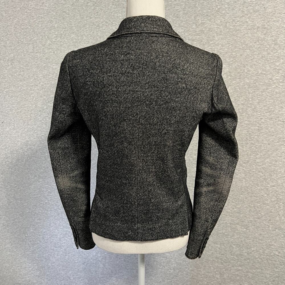 J Crew Jacket Womens 2 Marled Thandie Double Breasted Academia Blazer Tailor Y2K - Picture 2 of 16